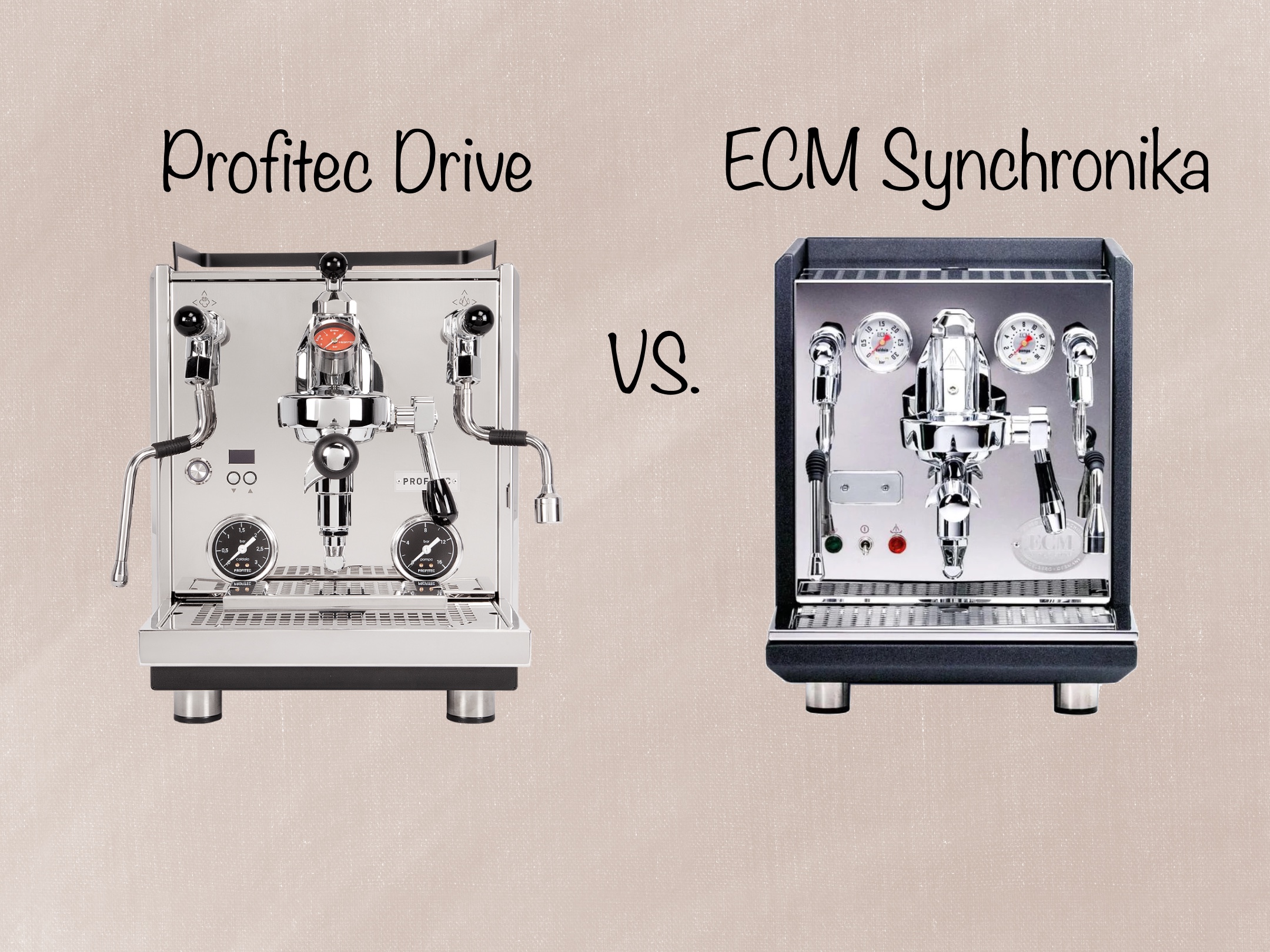 Profitec Drive vs. ECM Synchronika
