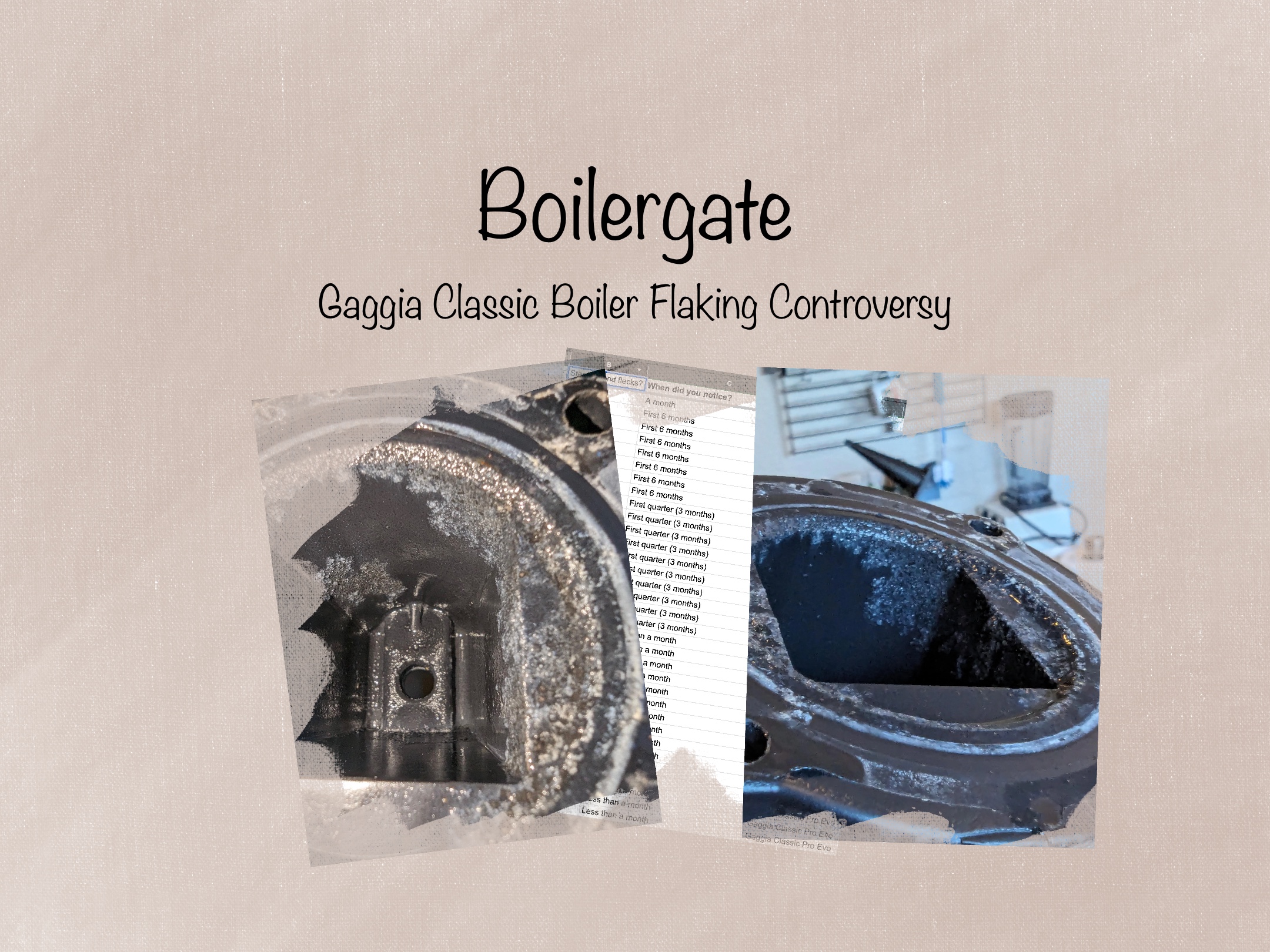 Boilergate - Gaggia Classic Pro Evo's Flaking Boiler